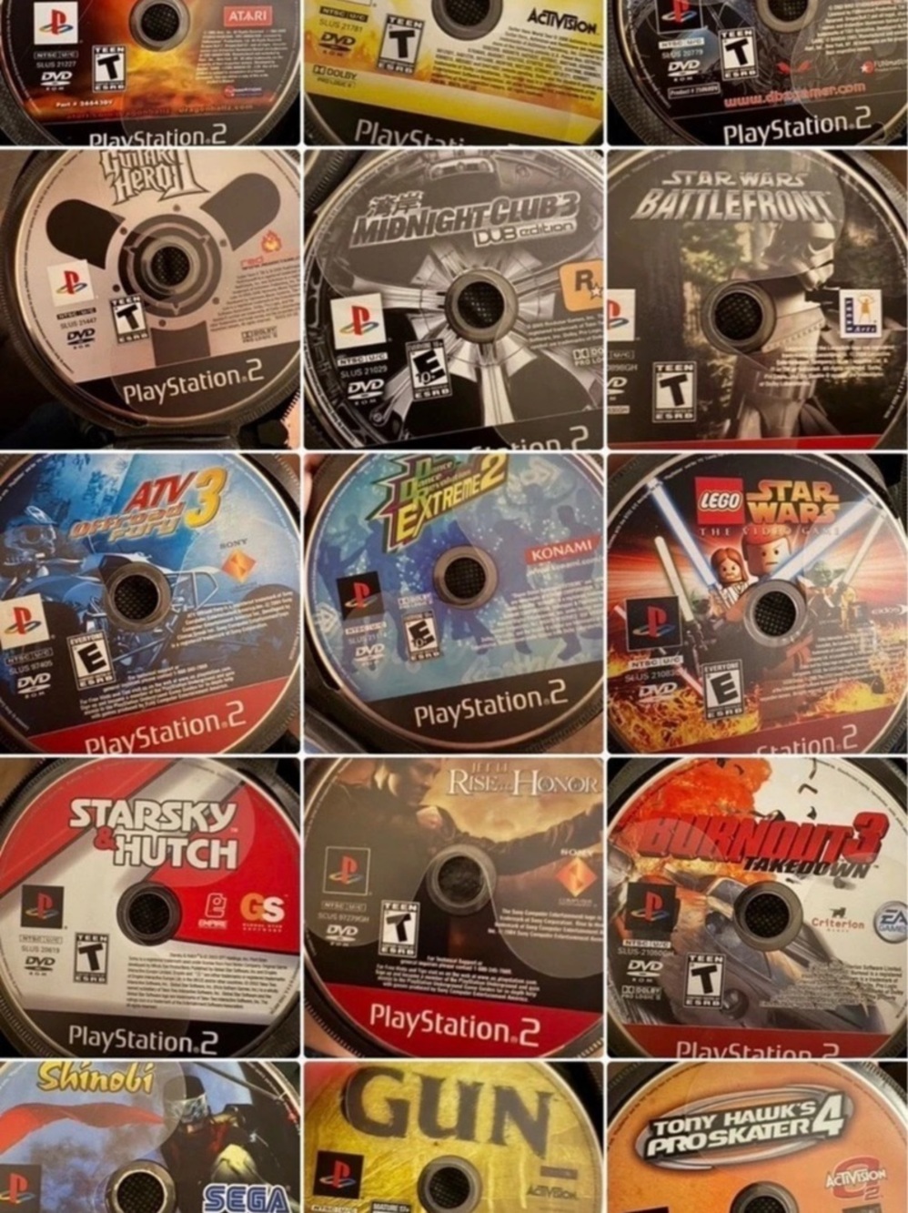 Sony PlayStation 2 Video Game Disc Lot